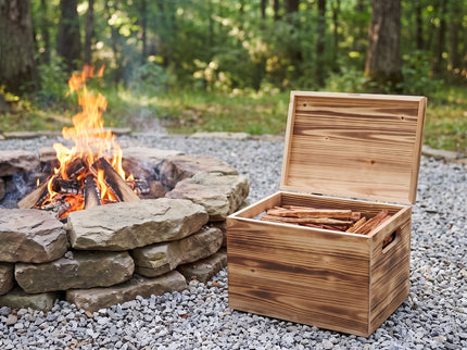 15 Lbs Fatwood Fire Starter Sticks With Box, 100% Natural Kindling Wood, Pine Firewood Firestarter For Campfire, Stove, Fireplace, Bonfires, Grill - Natural