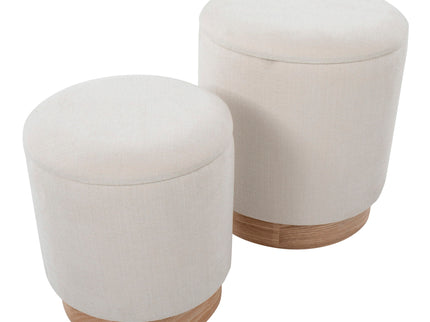 Marla - Contemporary, Nesting Ottoman Set