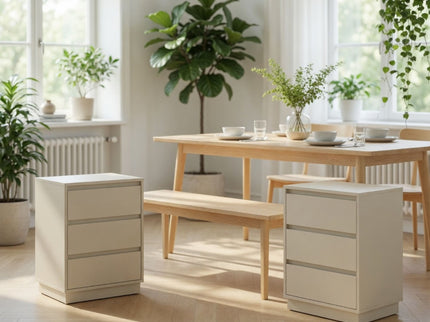 3 Drawer Nightstand, Bedroom Side Table