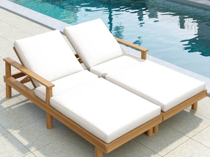 5 Position Adjustable Outdoor Chaise Lounge