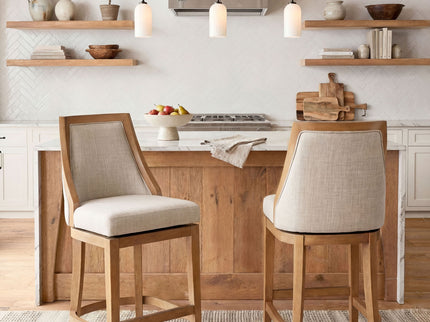 Swivel Counter Stool - Honey Oak