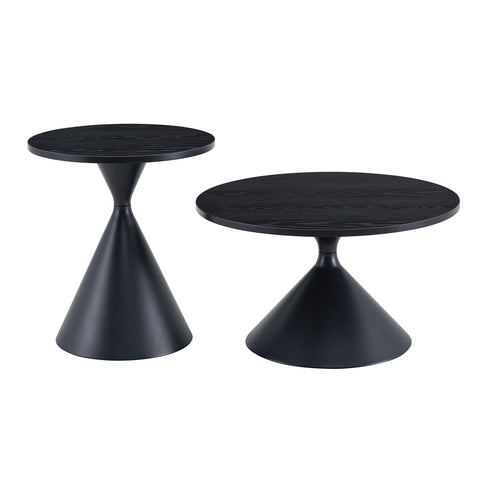 2 Piece Coffee Round Table Set