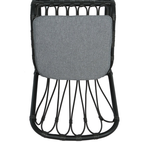 Outdoor Wicker Dining Chairs With Washable Cushion (Set of 2)