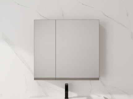 29.63" Wall Mounted Cabinet With Adjustable Shelves Storage Cabinet For Bathroom - Imitative Oak