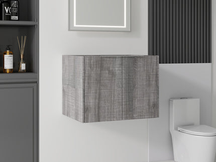 Floating Bathroom Vanity Cabinet With Soft Close Double Doors, Spacious Interior Storage, Wall Mounted, Cabinet Only
