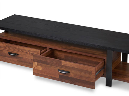 Elling - TV Stand - Walnut / Black