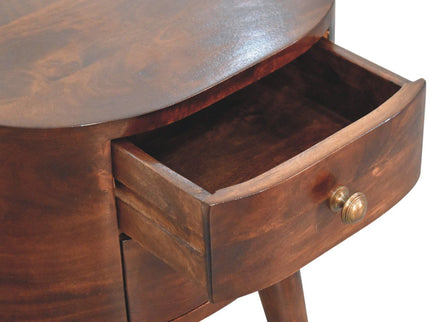 Rounded Bedside Table