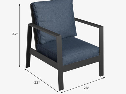 Modern 5 Seat Outdoor Patio Furniture Set With Coffee Table