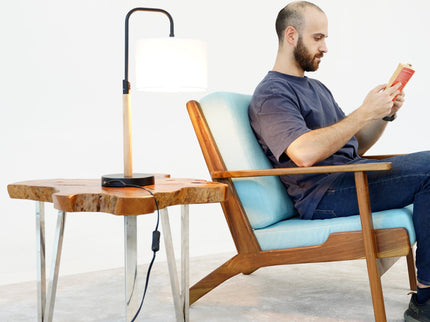 Arcus Paniz - Desk Lamp With Cylinder Shade - Black