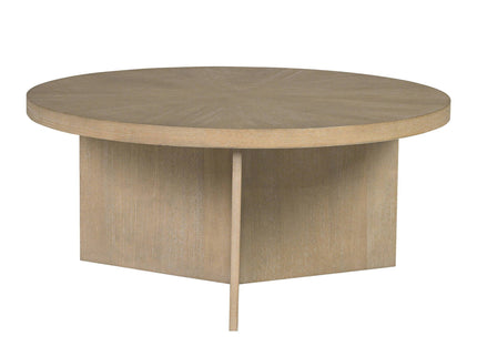 Round Coffee Table With Solid Veneer Top