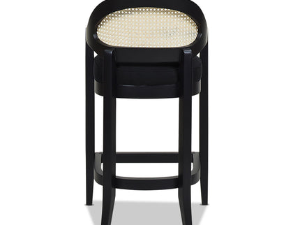 Americana - Mid-Century Modern Cane Back Counter Stool