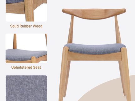 5 Piece Dining Set With Upholstered Chairs