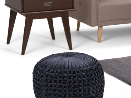 Renee - Handcrafted Round Pouf
