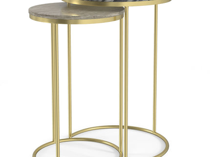 Ashley - 2 Piece Nesting Table - Gold