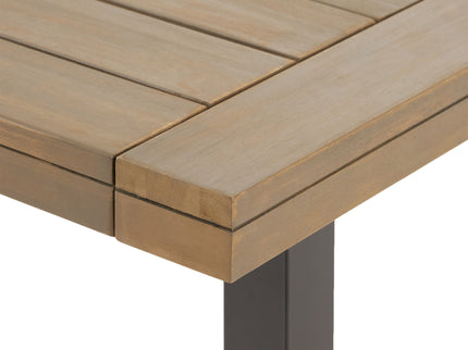 Outdoor Dining Table - Gray / Rustic Metal