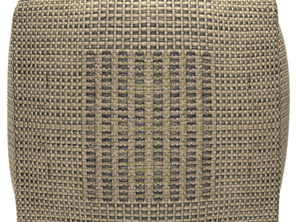 Delilah - Square Woven Pouf - Natural