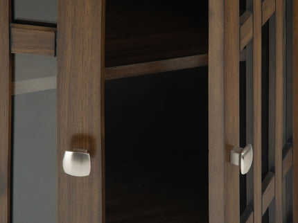 Bedford - Low Storage Media Cabinet - Rustic Natural Aged Brown
