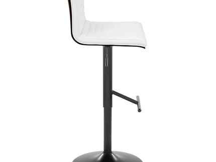 Mason - Contemporary Adjustable Barstool With Swivel With Straight T Footrest (Set of 2)