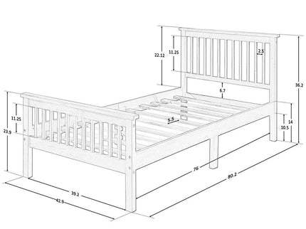 Platform Bed With Headboard And Footboard