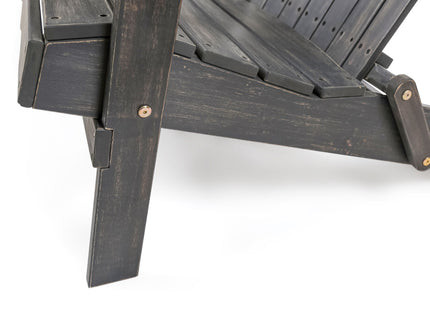 Outdoor Adirondack Rocking Loveseat With Hand Crafted Details