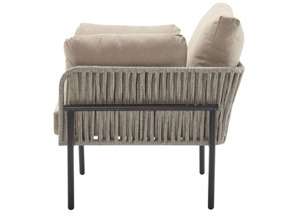 Rope Lounge Chair With Cushions For Modern Spaces