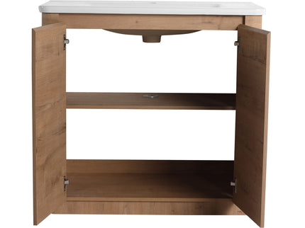 Freestanding Bathroom Vanity With Sink & 2 Soft Close Doors