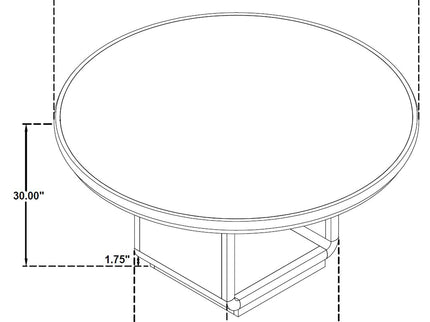 Bangor - Round Dining Table Set With Arm Chairs