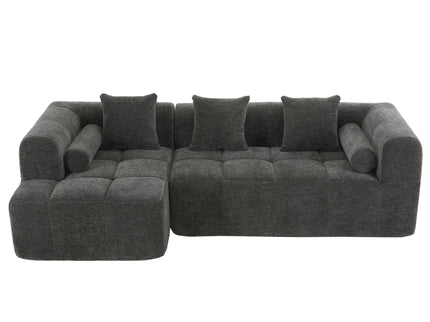 Sectional Free Combined Sofa With 2 Side Pockets