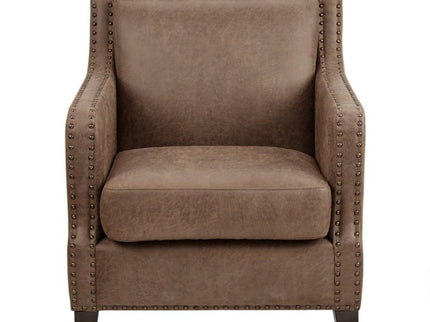 Shasta - Accent Chair With And Nail Buttons - Brown