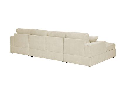 3 Piece Double Chaise Sectional Sofa