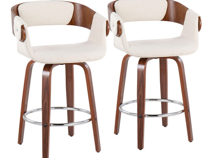 Elisa - Mid Century Modern Counter Stool (Set of 2)