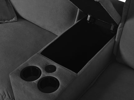 Modular Cloud Couch Sofa With Cup Holders & Storage, USB Port