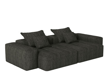 Modern Oversized Diy Combination Modular Sectional Sofa With Pillows