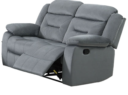 Modern Loveseat With Pillow Arms, Plush Backrest, Horizontal Tufting, USB Port