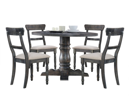 Leventis - Linen Weathered Side Chair (Set of 2) - Light Brown