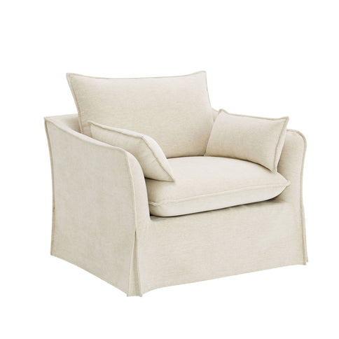 Shane - Chair With 2 Pillows - Beige