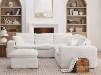 Sectional Sofa With Moveable Ottoman