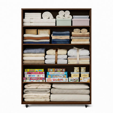 Modern 5 Drawer Dresser With Wheels