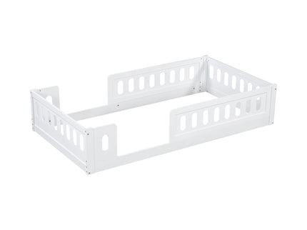 Platform Bed With Guardrail
