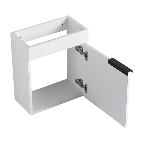 Wall Mounted Bathroom Vanity With Sink And Storage Rack, Soft Close Doors