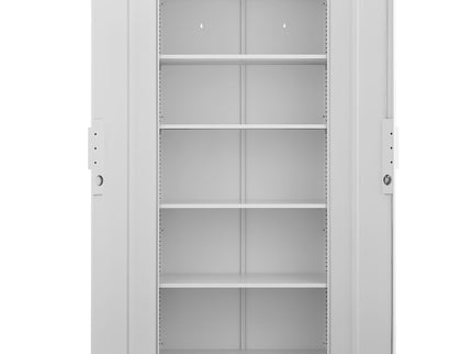 2 Door File Cabinet With Lock, 4 Adjustable Shelves, Heavy-Duty