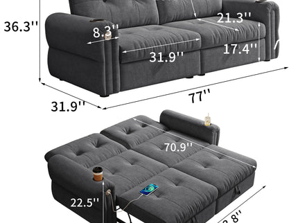 Cloud Like Convertible Sofa Bed With For Living Room