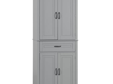Bathroom Storage Cabinet With Doors And Drawer, Adjustable Shelf