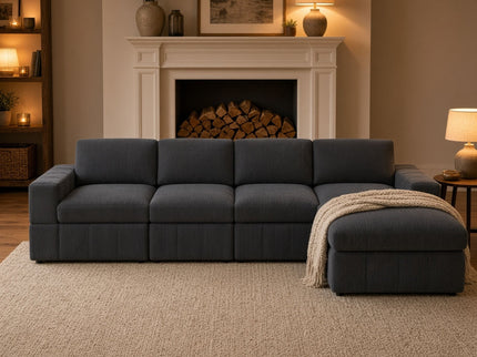 Modular Sectional Sofa, Reversible Set