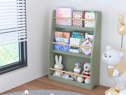 3 Tier Book Shelf, Compact Storage For Bedrooms