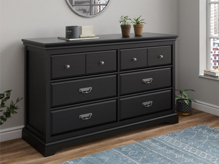 Bristol - 6 Drawer Dresser - Black