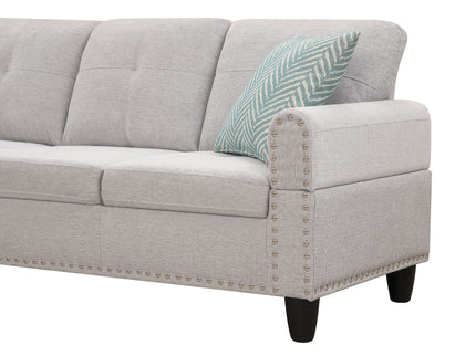 Alger - Left Hand Facing Sofa & Chaise With Ottoman