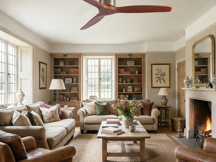 Low Profile Flush Mount Ceiling Fan Without Light