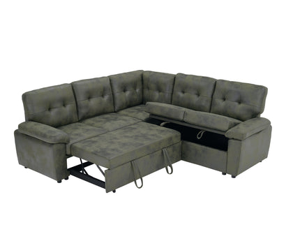 Convertible Sectional Sofa Bed & Pull Out Sleeper And Storage