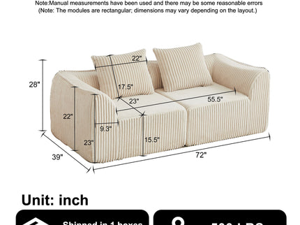 Minimalist Sofa With Curved Lines And Horn Shaped Throw Pillows